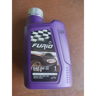 น้ำมันเครื่องเบนซิน BCP FURIO Gasohol e85 ngv lpg gasoline engine SAE 5W-30 1ลิตร