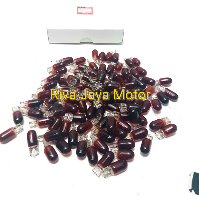 MERAH RED T10 BULB, CITY DUSK LIGHT, SPEEDOMETER, KILOMETER, ETC.
