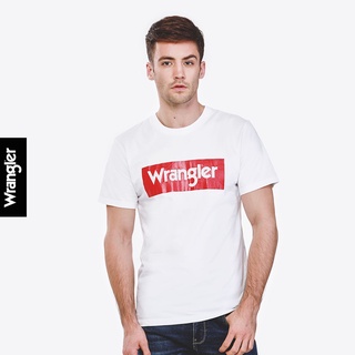 เสื้อผ้าผช✸►▨(ZHAE) WRANGLER เสื้อยืดแขนสั้น TEE ทรงพอดีตัว REGULAR FIT รุ่น WR S171R103 แรงเลอร์ เสื้อยืดแขนสั้นผู้ชาย