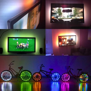 สายไฟ 30 LED / M 5050 RGB LED Strip + รีโมท 24 คีย์