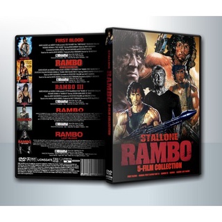 [ DVD Movie มีปก+สกรีนแผ่น-ไม่มีกล่อง ] Rambo 1-5 Collection 1-5 แรมโบ้ นักรบแดนตาย