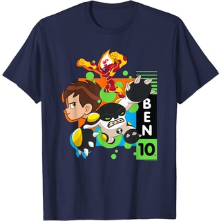 เสื้อยืดผ้าฝ้ายพรีเมี่ยม เสื้อยืด พิมพ์ลาย Ben 10 The Vibe