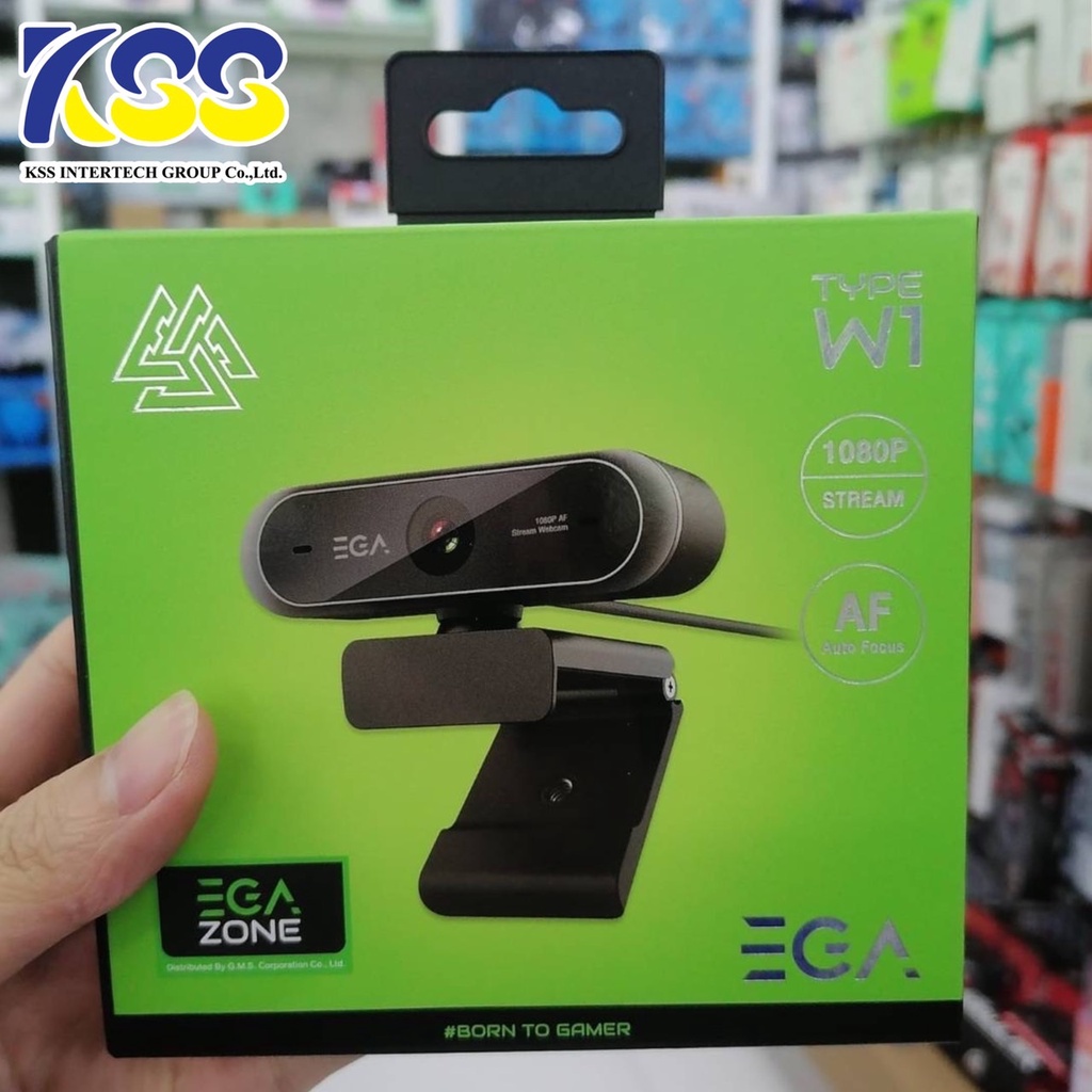 ราคาโปรโมชั่น*กล้องเว็บแคม Webcam EGA TYPEรุ่น W1 AutoFocus Full HD 1080Pกล้องความละเอียดสูง ภาพคมชัด (สินค้ามีพร้อมส่ง)