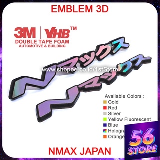 สติกเกอร์โลโก้ NMAX JAPAN 3D สําหรับติดตกแต่งรถยนต์ YAMAHA N MAX JAPANESE V1 V2 OLD 2020 2021