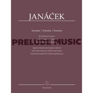 (Piano and Clarinet) Janácek, Leoš Sonata for Clarinet and Piano (BA9581)