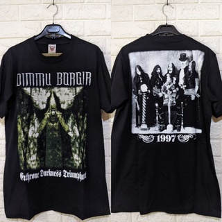 เสื้อยืดผ้าฝ้ายพิมพ์ลายขายดี เสื้อยืด Dimmu BAND 1