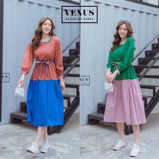 🌈🌿🌸🌺🌼💚🧡2Tone MaxiDress