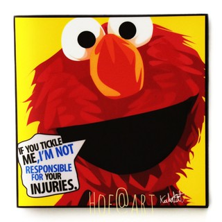 Elmo เอลโม่ Sesame Street เซซามี สตรีท การ์ตูน cartoon รูปภาพ​ติด​ผนัง​ pop art ของขวัญ กรอบรูป รูปภาพ แต่งบ้าน