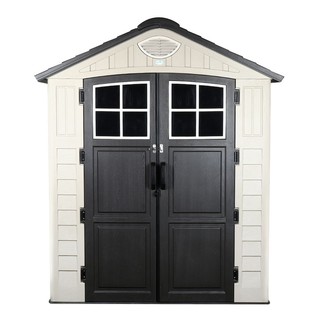 Storage house STORAGE SHED SPRING EVEREST N1B 197X129CM Garden storage Garden decoration accessories บ้านจัดเก็บ บ้านเก็