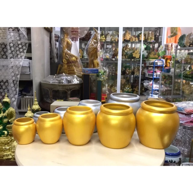 โอ่ง โอ่งเงินทอง มี 4 ขนาด ราคาต่อคู่