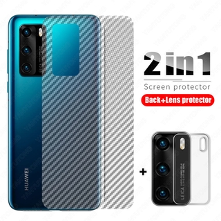 Huawei Mate 30 P40 P30 Lite Nova 7i 5T 3i Honor 20 Pro 10 9X 8X ฟิล์มกระจกนิรภัยกันรอยเลนส์กล้องสําหรับ