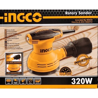 INGCO RS3208 เครื่องขัดกระดาษทราย เครื่องขัดกระดาษทรายกลม แบบสั่น 320W