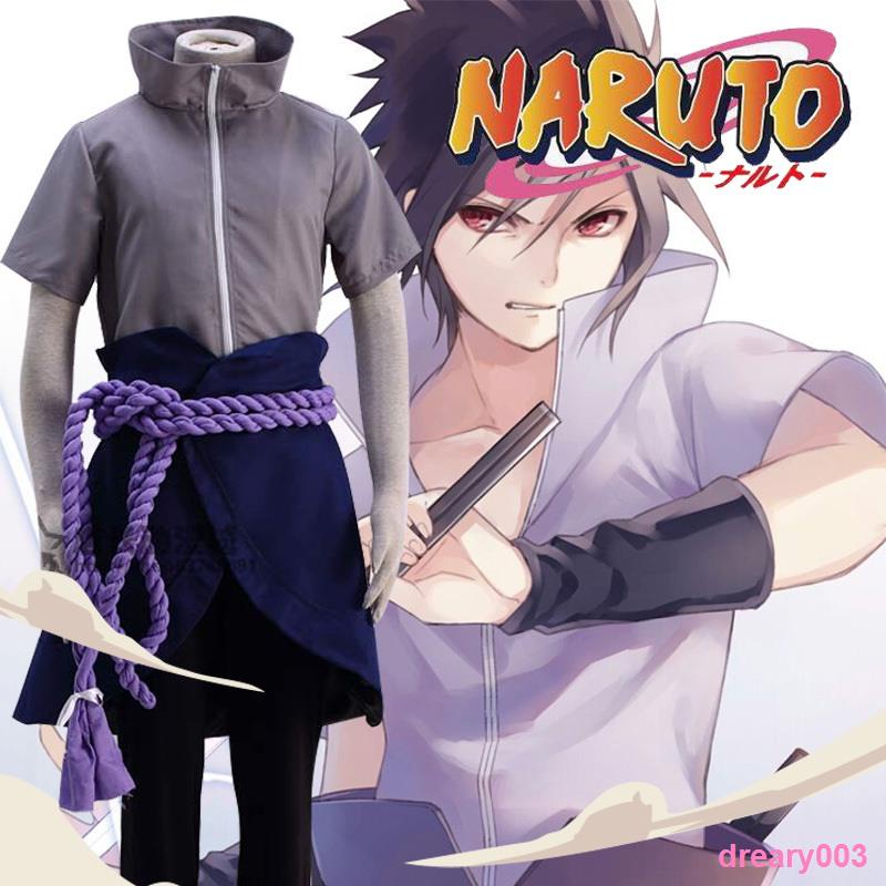 Dreary003 Sasuke อะนิเมะเด็ก COSPLAY เครื่องแต่งกายชาย Naruto Sasuke เสื้อผ้า Uchiha Sasuke COS เครื