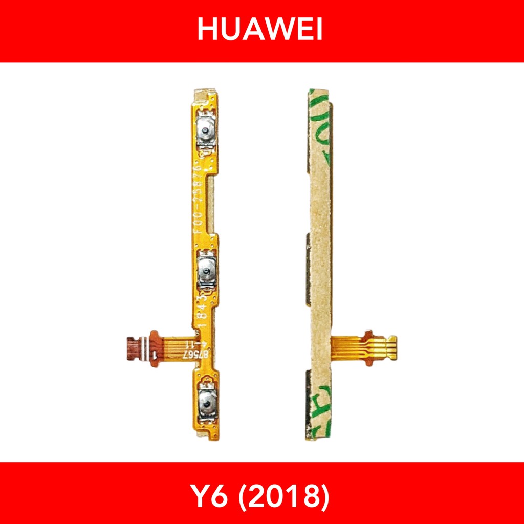 แพรปุ่มสวิตช์เปิด-ปิด |ON-OFF + Volume| Huawei Y6 (2018) ,Y6 Prime (2018) | LCD MOBILE