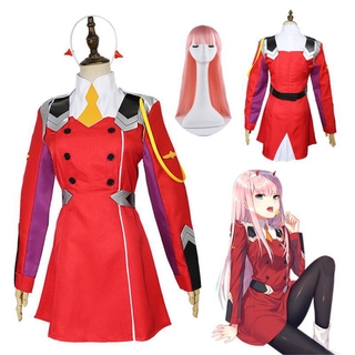 DARLING 02 Zero Two ชุดเครื่องแต่งกายคอสเพลย์ อะนิเมะ สำหรับผู้หญิง