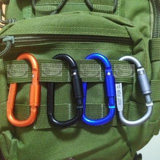 CRB02 Carabiner-D คาราบิเนอร์ พวงกุญแจ ตะขอเกี่ยว