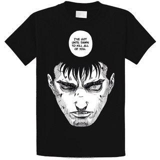 เสื้อยืดผ้าฝ้ายพรีเมี่ยม เสื้อยืด พิมพ์ลาย Berserk Guts I Have Time Until Dawn To Kill You สีดํา สไตล์ฮาราจูกุ แฟชั่นใหม