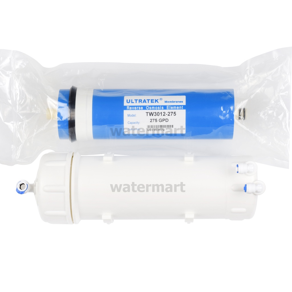 ULTRATEK MEMBRANE ไส้กรองเมมเบรน RO Reverse Osmosis ขนาด 275 GPD พร้อมกระบอก Housing