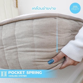 [❄️ที่นอนเย็น] ที่นอนสปริง ที่นอนพ็อกเก็ตสปริง ที่นอนพอกเก็ตสปริง ที่นอน pocket spring ที่นอนพอคเก็ตสปริง 3.5