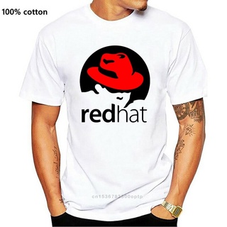 กระหน่ํา เสื้อยืดคลาสสิก สีแดง REDHAT LINUX ODegid34NNlolb04S-5XL