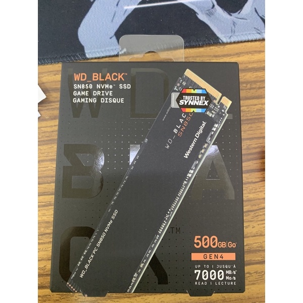 Western Digital BLACK SN850 500GB SSD NVMe M.2 2280 WDS500G1X0E MS6-000127 (5Y)