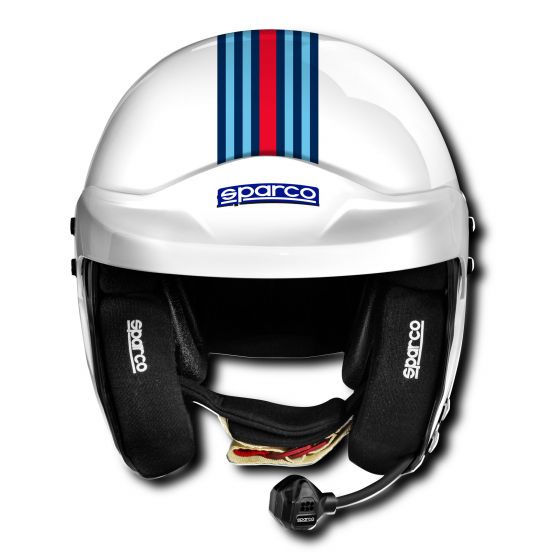 หมวกกันน็อค Sparco Air Pro RJ-5i Martini Racing Helmet – Stripe Design