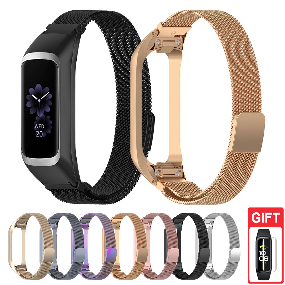 สายคล้องนาฬิกาข้อมือ สเตนเลส แบบเปลี่ยน สําหรับ Galaxy Fit 2 SM-R220