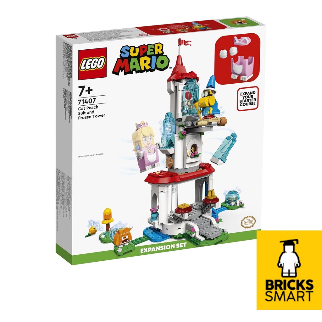 71407 LEGO Super Mario Cat Peach Suit and Frozen Tower Expansion Set (494 Pieces)