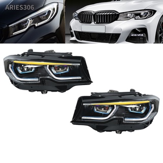 Aries306 Upgrades Laserlight Style Adaptive LED Headlight Headlamp L R Replacement for 3 Series G20 G21 LHD 2019‑2022