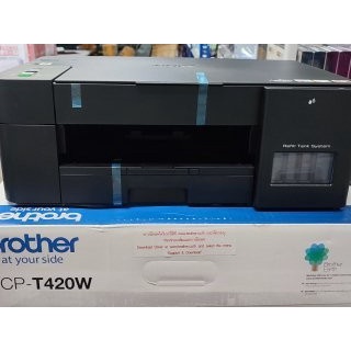 ปริ้นเตอร์ Printer เครื่องพิมพ์ Brother DCP-T420W Ink Tank WIFI พร้อมเติมหมึกพรีเมี่ยมพร้อมใช้