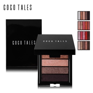 gogo tales อายแชโดว์ 6 สีเอิร์ ธ ไวน์แดงเกรปฟรุ้ตอายแชโดว์สีส้มมุก