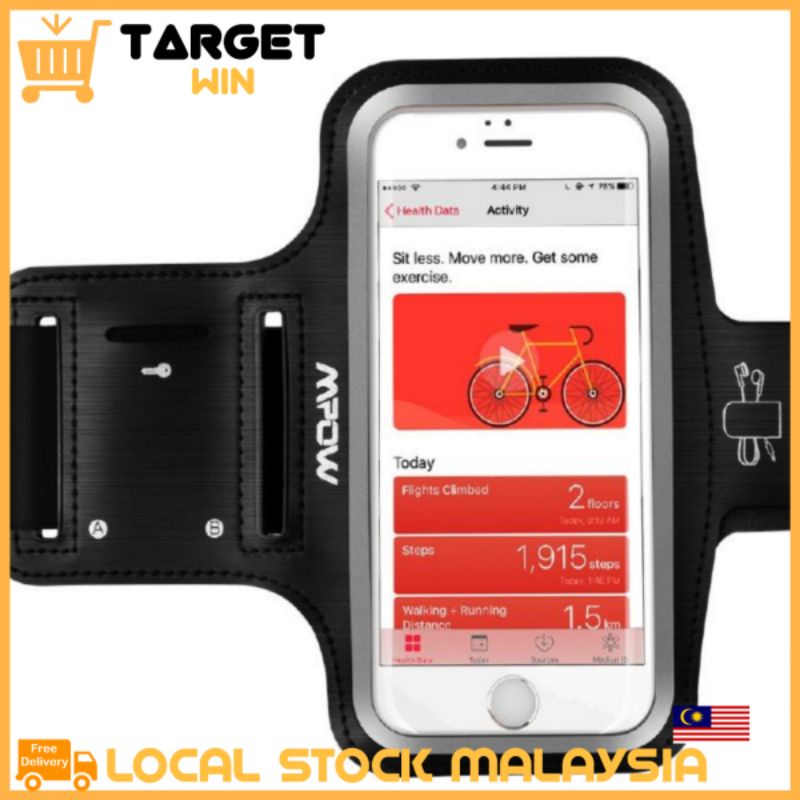 PA069 Running Sport Armband Armband Arm Band Case พร้อมหูฟังสําหรับ iPhone 7/6s/6 x 1 ชิ้น