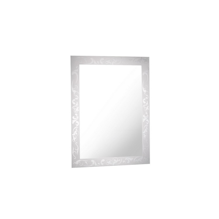 กระจกพ่นทราย MOYA VM-M49 80x60 ซม. ตัวกระจกผลิตจาก Silver mirror ผิวเรียบสนิท ให้ภาพเงาสะท้อนได้ดี