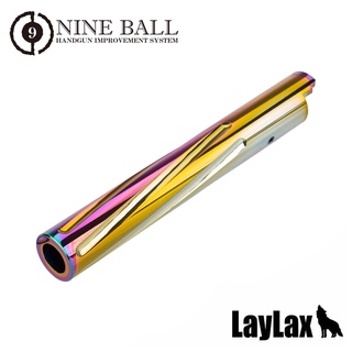 LAYLAX Nine Ball "Fixed" Aluminum Fluted Outer Barrel for Tokyo Marui Hi-CAPA 5.1 GBB (Rainbow)