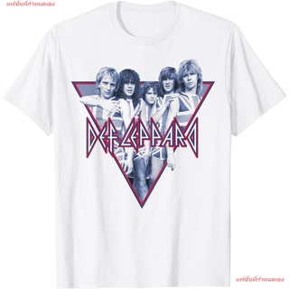 Def Leppard - Foolin T-Shirt เดฟเล็ปเพิร์ด Def Leppard วงร็อค เสื้อยืดผู้หญิง เสื้อยืดผู้ชาย เสื้อยืดคอกลม เสื้อยืดพิมพ