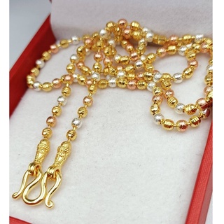 jewelryshop365 K120 สร้อยคอ สร้อยคอกษัตริย์อิตาลี **เม็ดกลมข…