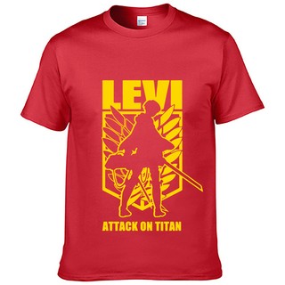 โจมตียักษ์ เสื้อยืด Attack on Titan Levi T-shirt Animation Comic