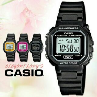 Casio แท้ นาฬิกาผู้หญิง สายยางเรซิน รุ่น LA-20WH นาฬิกาดิจิตอล มีประกัน (4สี)