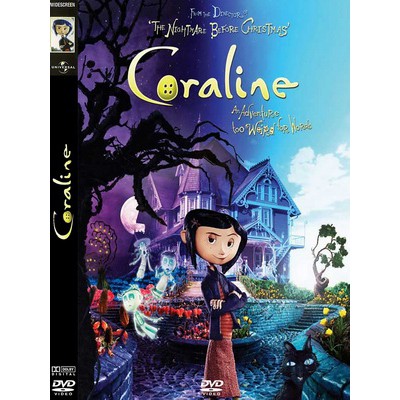 DVD หนังการ์ตูนมาสเตอร์ โครอลไลน์กับโลกมิติพิศวง Coraline (2009) (พากย์ไทย/อังกฤษ-บรรยายไทย) ของพร้อ