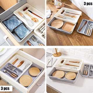 Cutlery Organizer ถาดเก็บช้อนส้อม แบบขยายได้ สไตล์แฟรี่ และมายากล สําหรับห้องครัว