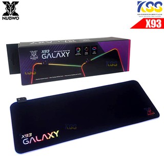 แผ่นรองเมาส์  NUBWO X93 GALAXY RGB 7 สี 14 MODE Gaming ไฟ RGB (L)/(XL)