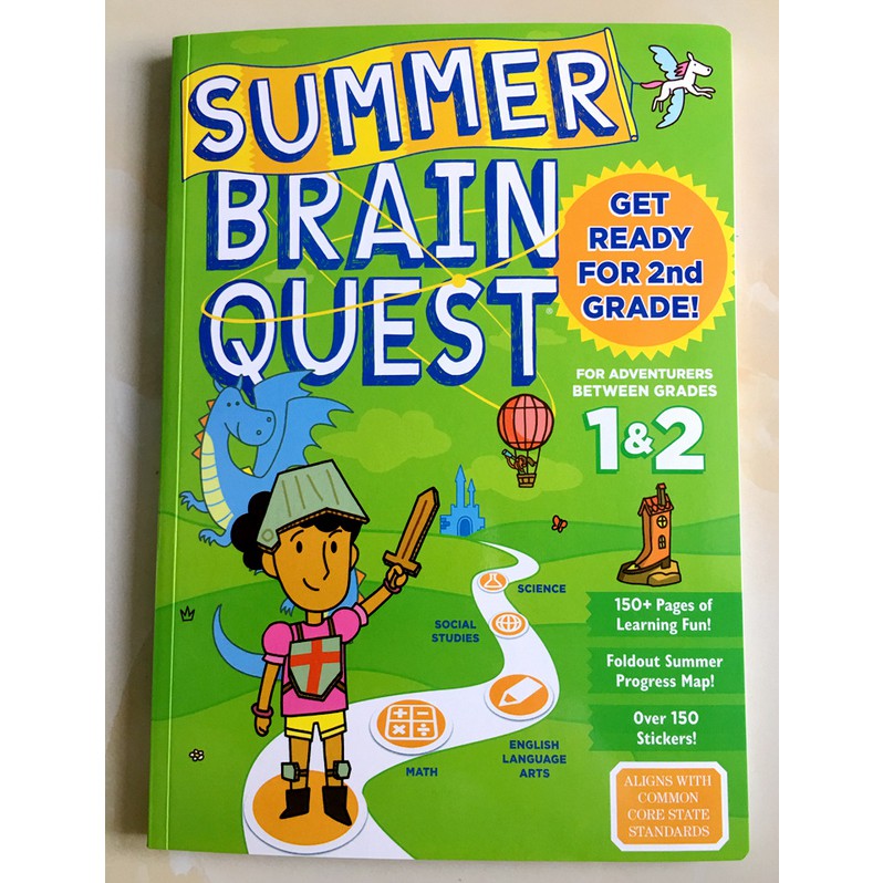 (*ได้coinคืน10%*)  (พร้อมส่ง มีขายแยกเล่มจ้า) หนังสือแบบฝึกหัด Summer Brain Quest Workbooks - รูปที่ 5
