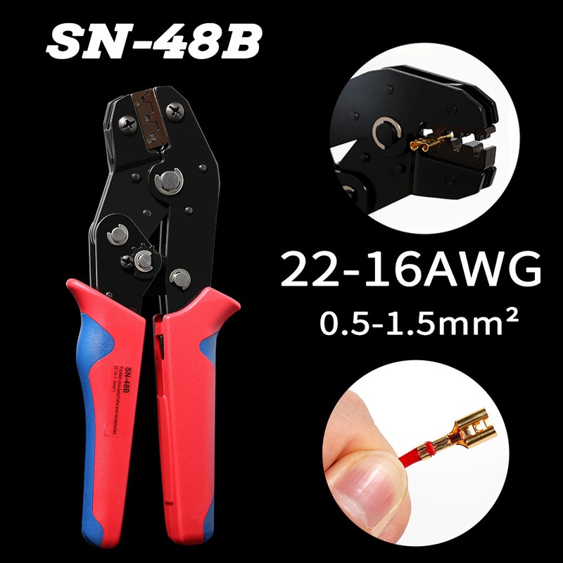 Crimping Tool Kit Pliers Set SN-48B Wire Crimping Jaw Terminal Ferrule ...