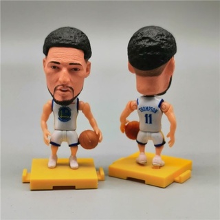 ตุ๊กตาบาสเก็ตบอล NBA Warriors Player 11 Thompson Action Figurines สีขาว