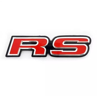 โลโก้ RS LOGO HONDA RS ฮอนด้า อาร์เอส 10.8 x 2.7 cm. ตัวแดง