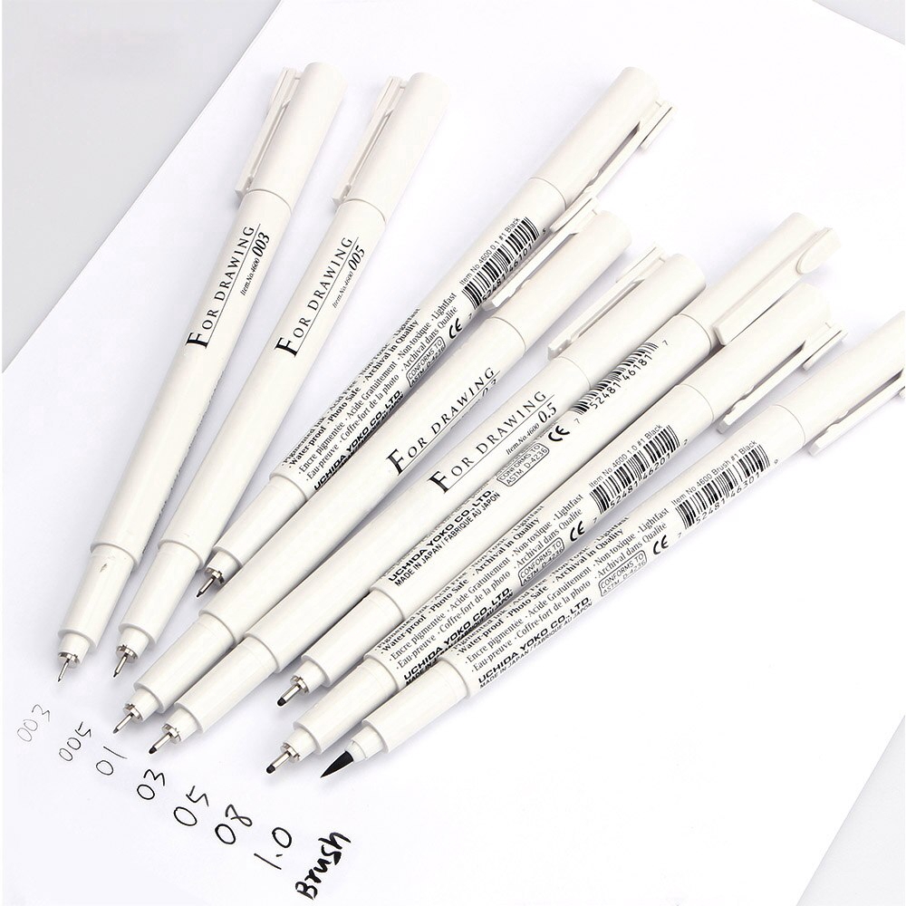 Sketch Liner/brush 0.03/0.05/0.1/0.3/0.5/0.8/1.0mm Water Resistant Gundam Drawing Pen Design/comic P