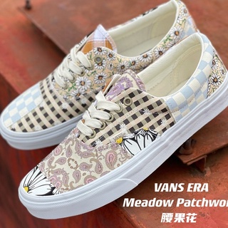 Vans ERA Meadow รองเท้าผ้าใบลําลอง ข้อสั้น ปักลายดอกไม้เม็ดมะม่วงหิมพานต์ 2.0