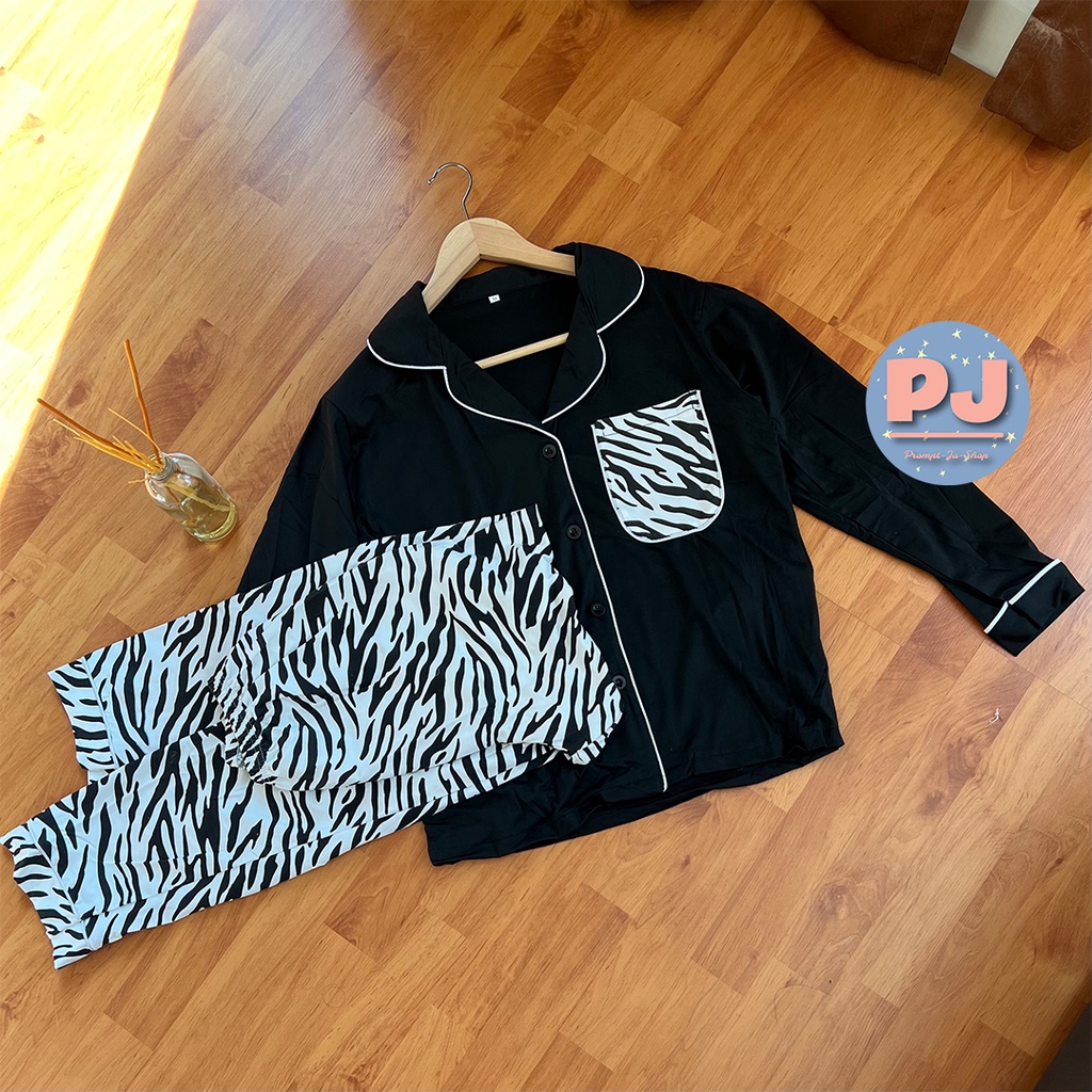 ชุดนอน ผ้าคอตตอน ลายสวยๆ ใส่นอนสบาย PJS002