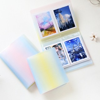 &lt;พร้อมส่ง&gt; อัลบั้ม2*3, 3*4, 4*6นิ้ว 64รูป 32รูป พาสเทล ไล่สี Pastel photo book/ card / photo