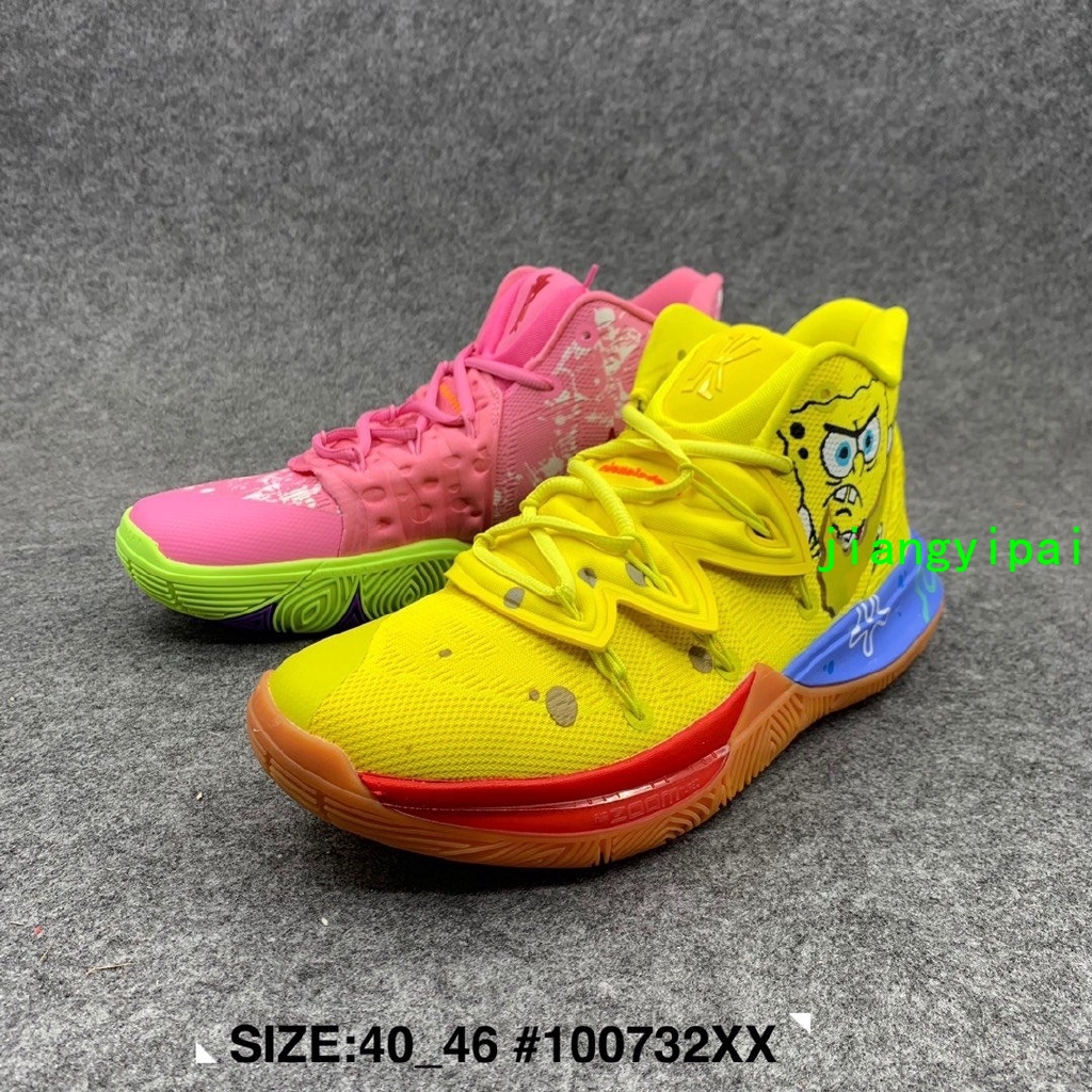 Nike Kyrie 5 Owen 5th Generation Men's Basketball Shoes SpongeBob Series Anime 40_46 yj